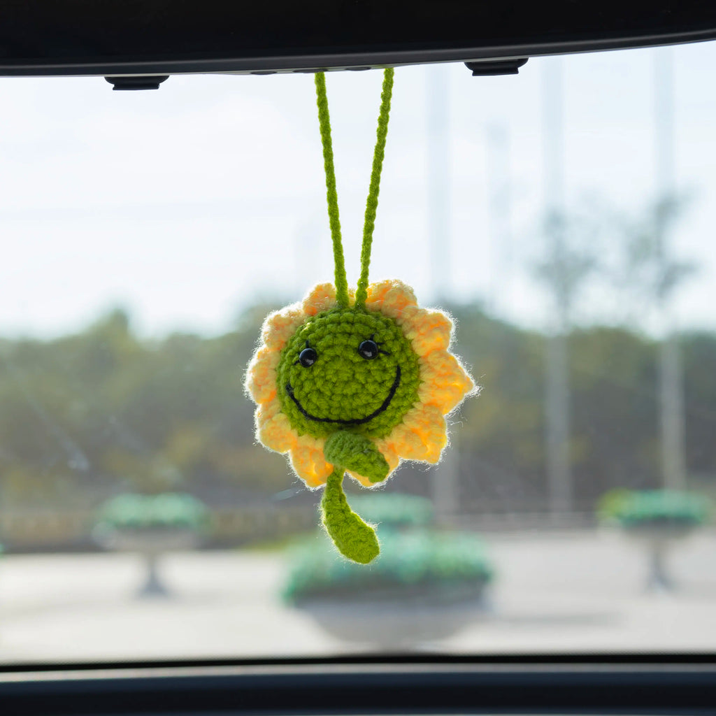 Crochet Double-Faced Sunflower Hanging