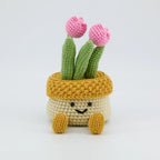 Crochet Tulip Flower Storage Box