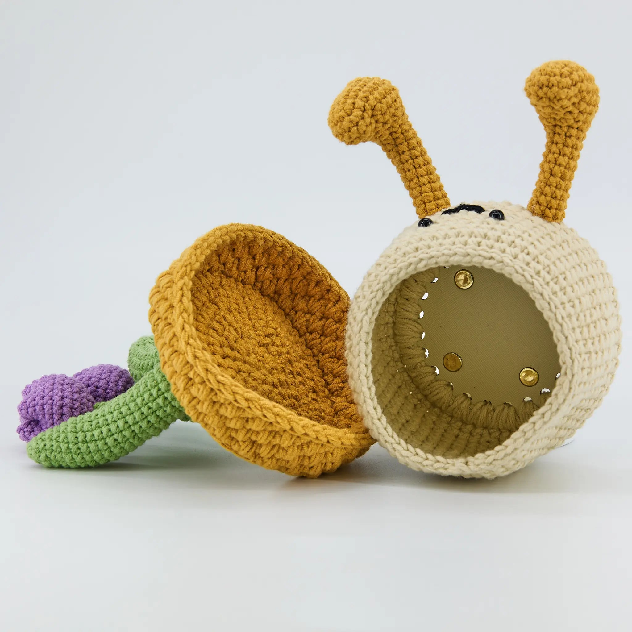 Crochet Tulip Flower Storage Box